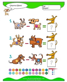 Çıkarma İşlemi Çalışma Sayfaları